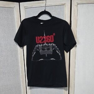 U2 360 Tour 2011 Concert Graphic T-Shirt Black‎ American Apparel Mens Size Small